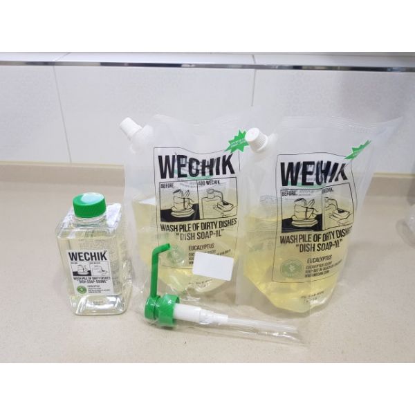 위칙 멀티플 주방 세제 500ml 1개 + 리필 1L 2개 34,000원