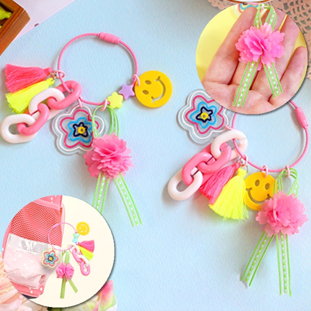 가방인형키링 비즈 리본 diy키링 간단한 만들기 22,500원