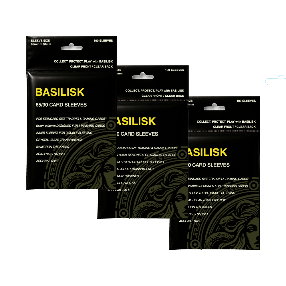 바실리스크 50M 65x90 카드 슬리브 300매 9,000원