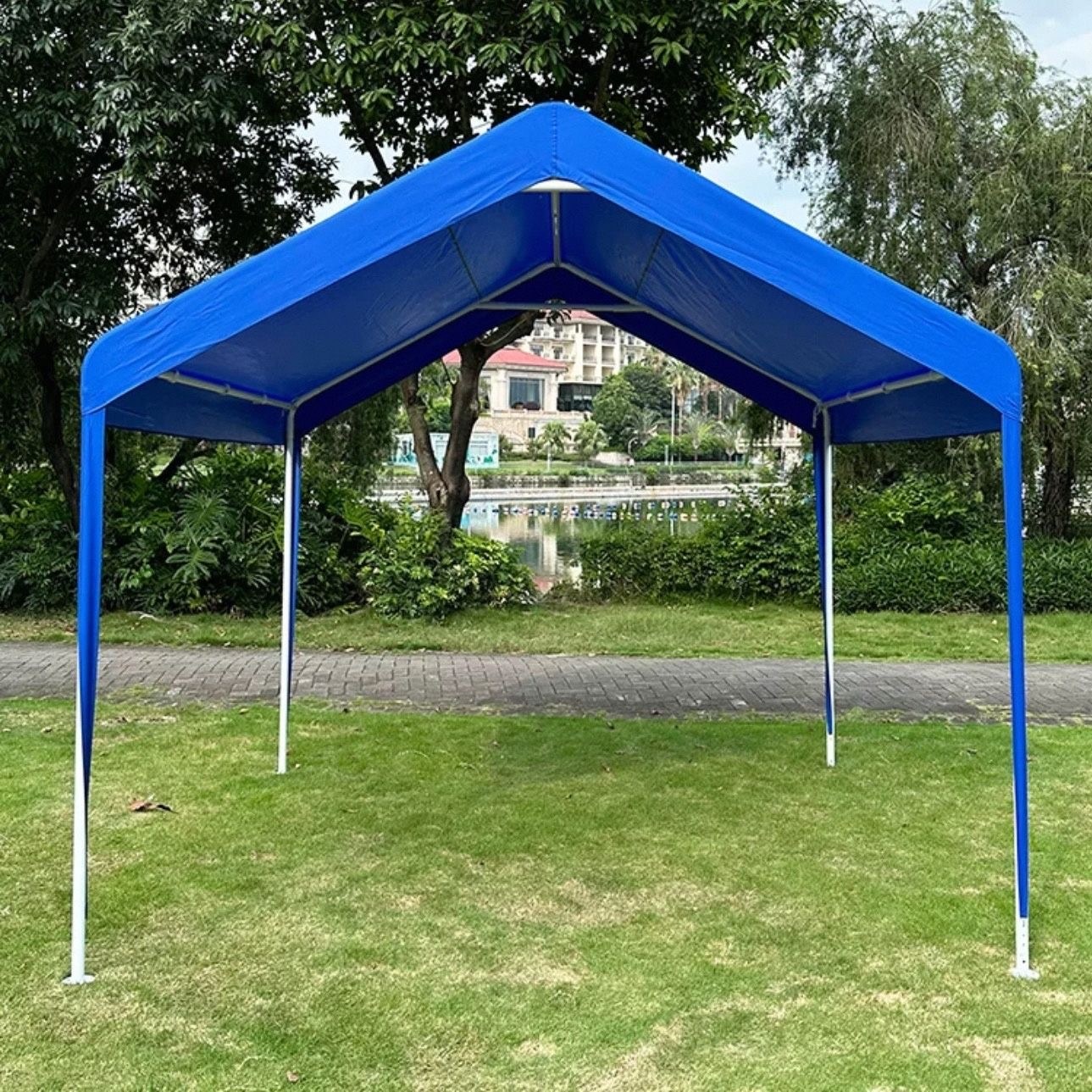 접이식 캐노피 천막 행사용 바람막이 방수 대형 천막 주차 야외 포장마차 휴대용 캠핑천막  캐노피 천막 지붕+프레임 3mX3m 153,000원