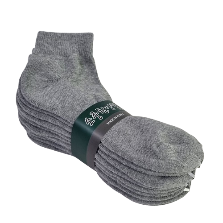 남자 이중바닥 쿠션 두꺼운 단목 발목 스포츠 양말 5켤레, 그레이5켤레 8,900원