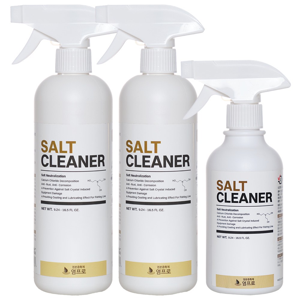 정우케미칼 염프로 염분 중화제 제거제 낚시대 세척 릴 정비 클리너, 1세트, 1.3L 32,620원