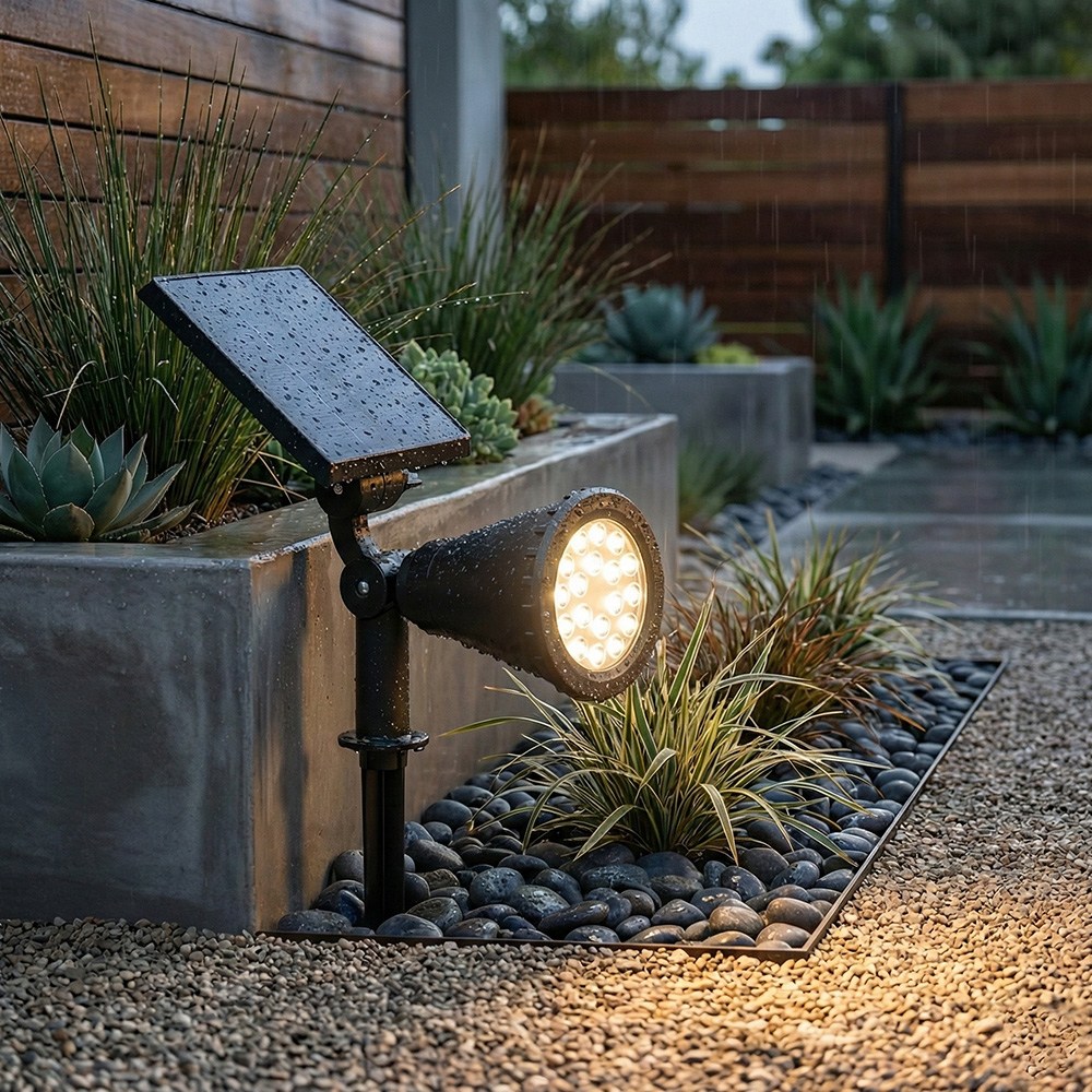 사는잼 LED 태양광 야외 수목등 투사등 투광등 정원등 경관 조명 18구, 핑크 15,900원