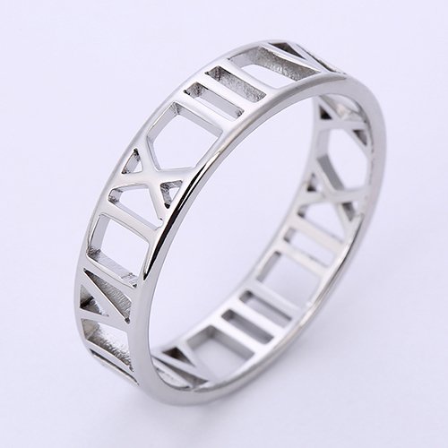 젤루나 여성용 써지컬 로마 넘버 숫자 플랫 일자 반지 C타입 6,900원