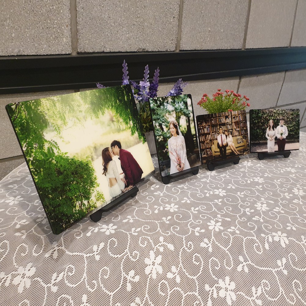 피앙세포토 아크릴액자 주문제작 소형액자 포토테이블 웨딩 가족 아기 졸업사진 단체선물 9,000원
