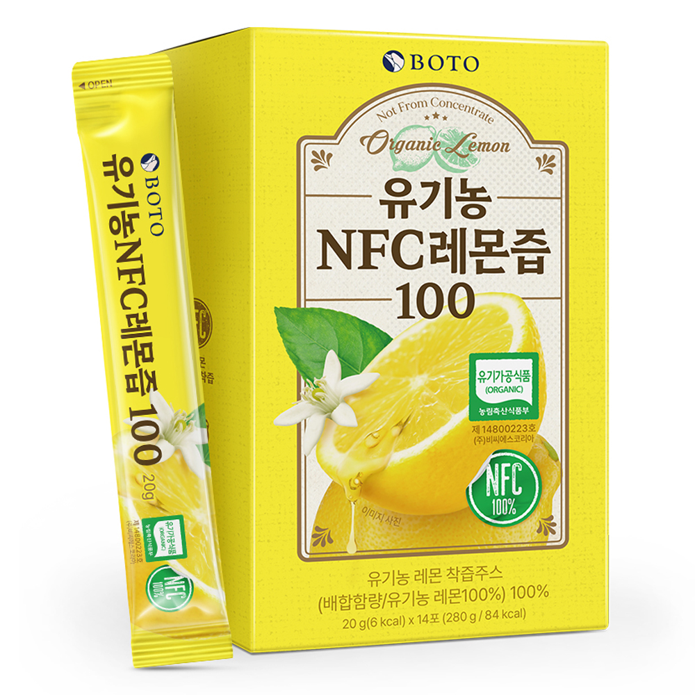 보뚜 유기농 NFC 레몬즙, 20g, 14개 10,000원