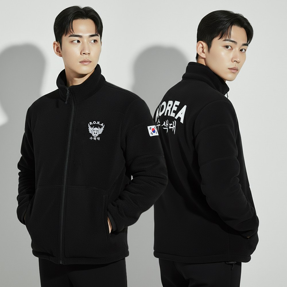 수색대 자수 보아털 로카후리스 폴라 방한 자켓 군인 군대 플리스 37,700원