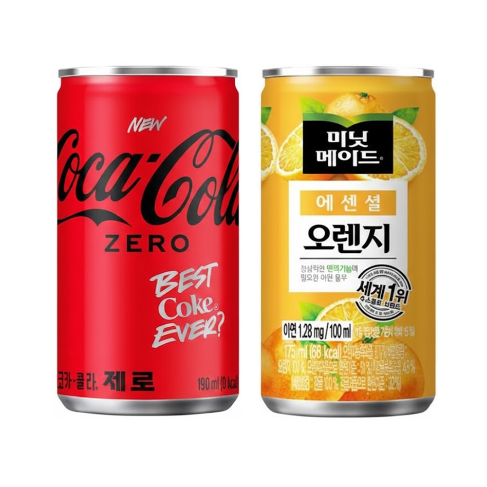 코카콜라 제로 190ml 30개+미닛메이드 175ml 30개 49,440원