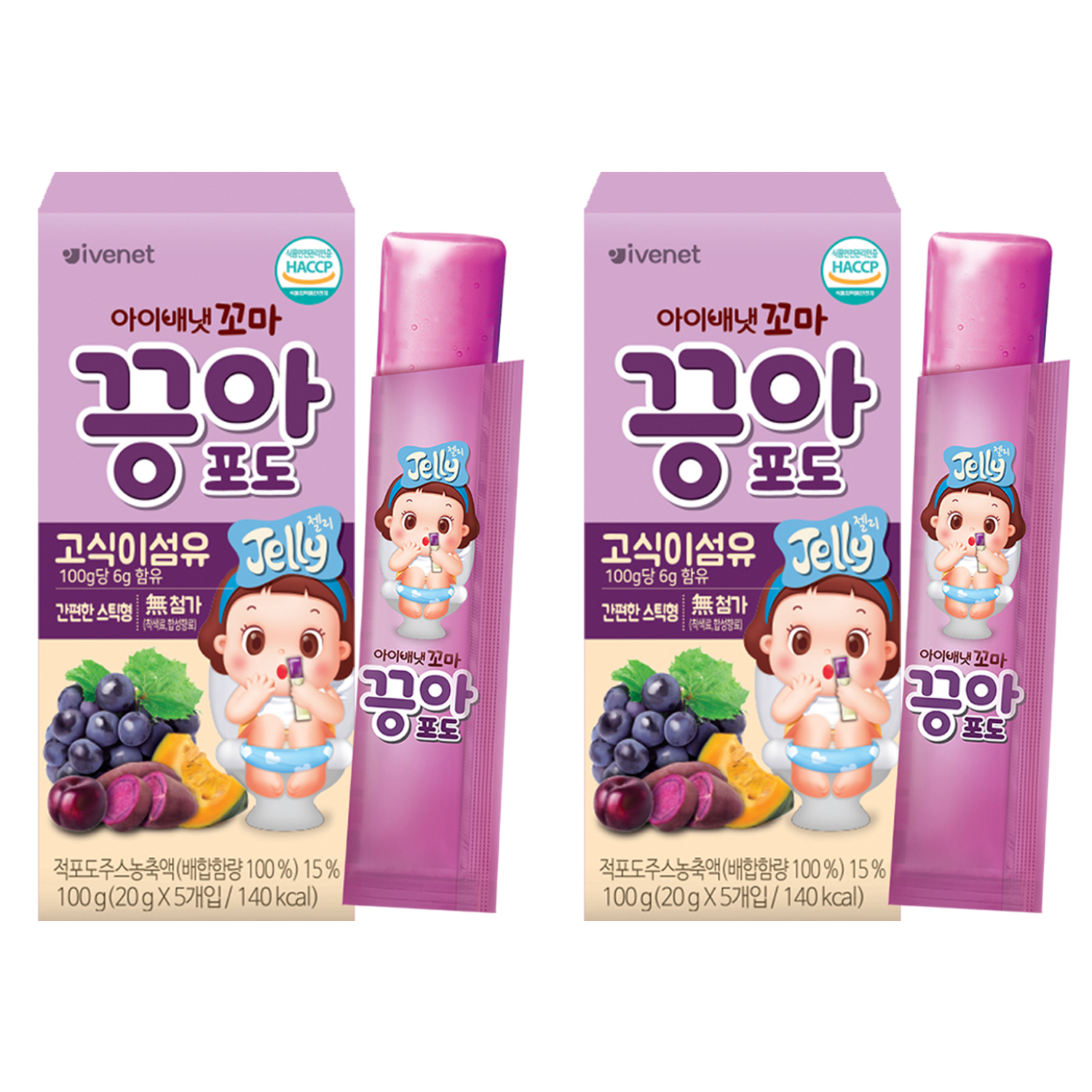 아이배냇 꼬마 끙아젤리 포도 6,600원