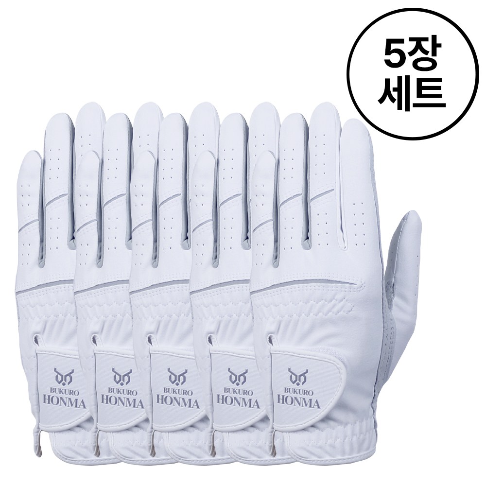 [부쿠로혼마] 반양피 골프장갑 남성용(한손)_H3215 5장세트 29,900원