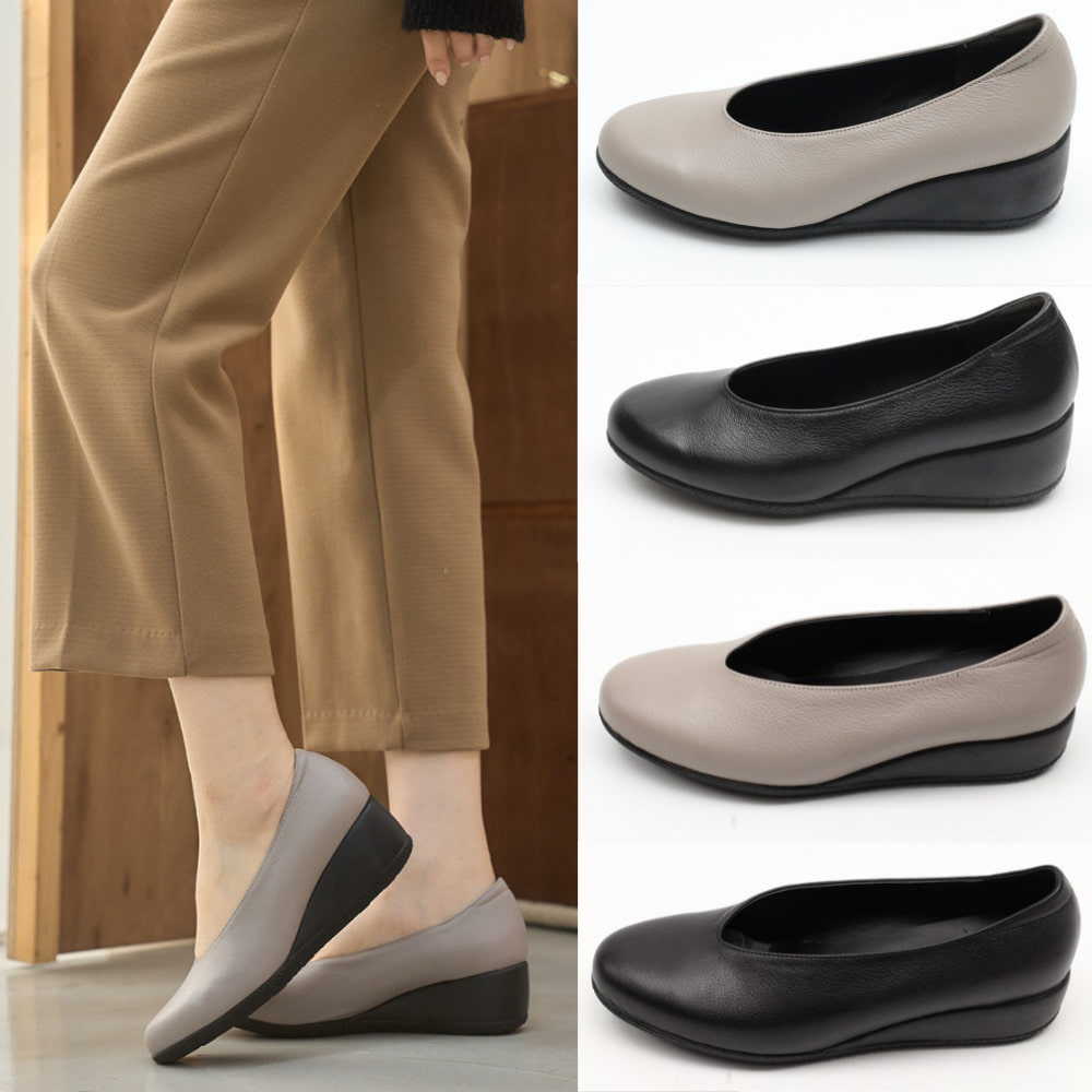 슈굿 발볼넓은 무지외반 중년 여성 편한 성수동 수제화 정장 구두 3.5 5.0cm 79,000원