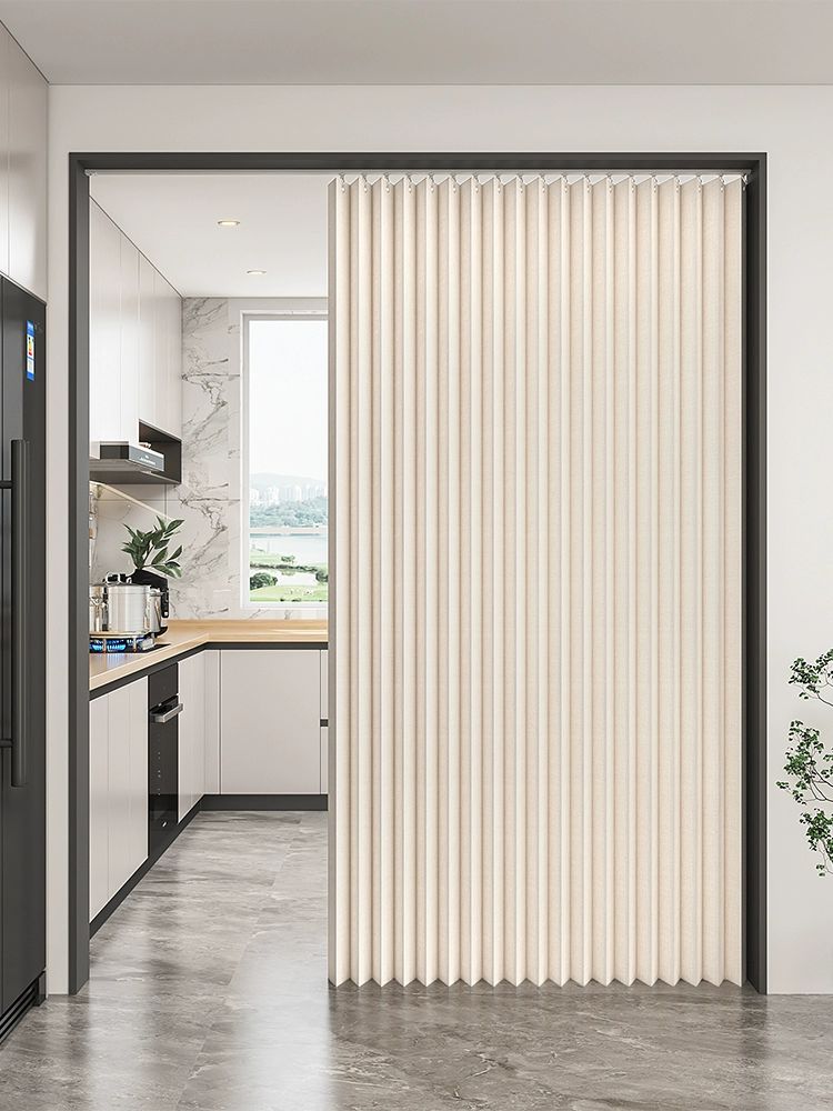 접이식커텐 자바라 방수 칸막이 메모 파티션 주름문 접이식 도어 단일 커튼 미백색 단일 커튼철링 불포함 32,600원