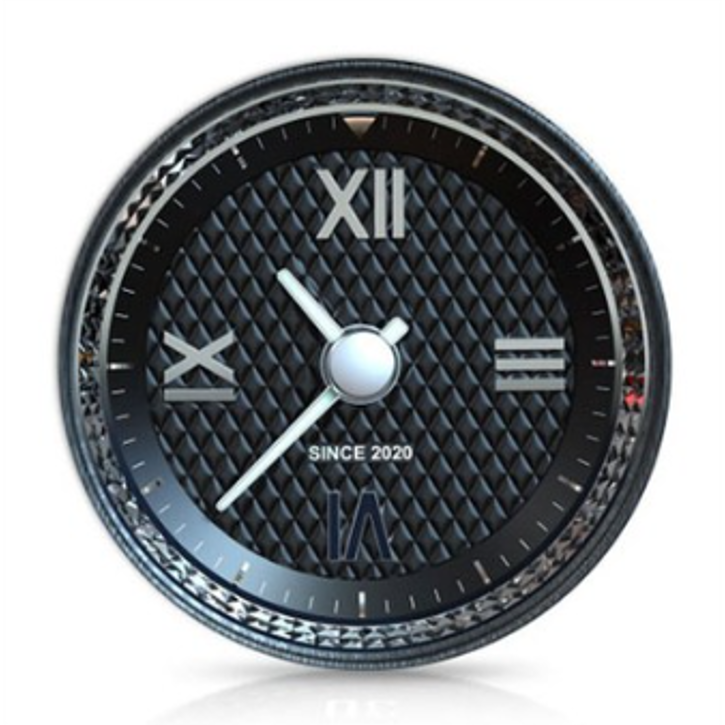 뭉구카 CAREX 시그니처 클래식 워치 차량용 아날로그 시계 로마숫자 송풍구형 센터페시아형 대시보드형 다양한 위치에 장착가능, 블랙, 1개 59,000원