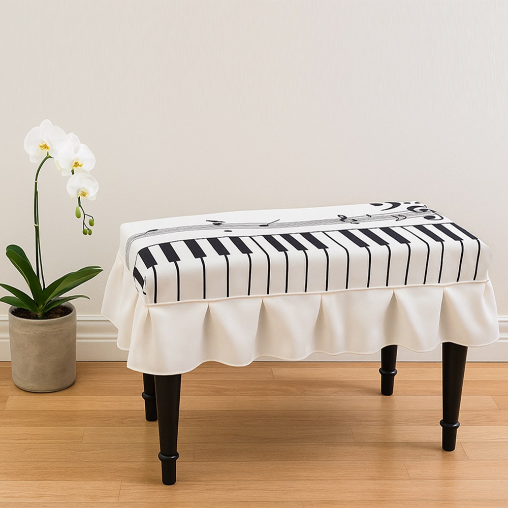 러블리썬 피아노 의자 사슴패턴 싱글커버 58x38, 1개 17,900원