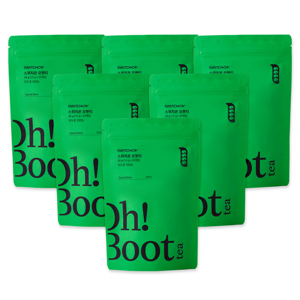 스위치온 오붓티 작두콩차 볶은 임산부 어린이 디카페인 생분해티백, 6개, 20개입, 1.5g 72,900원