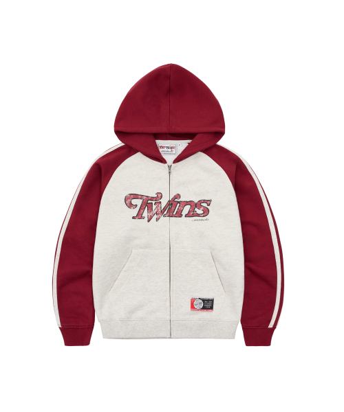 1993STUDIO LG트윈스x1993스튜디오 키즈 라글란 배색 트랙 후드집업 레드 88,900원