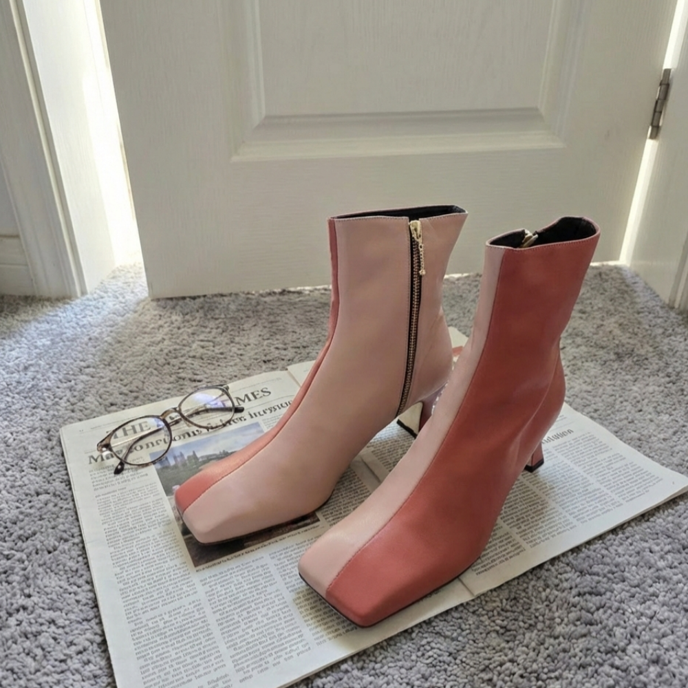 조은킹 율이에 B558 베이비핑크 로즈브릭 소가죽 270mm 큰발여성 117,000원