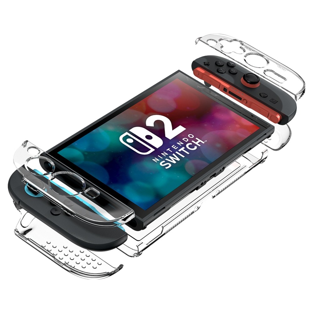 구스페리 닌텐도 스위치2 크리스탈 풀커버 하드 케이스 세트, 투명, 1세트, 단일상품 7,900원