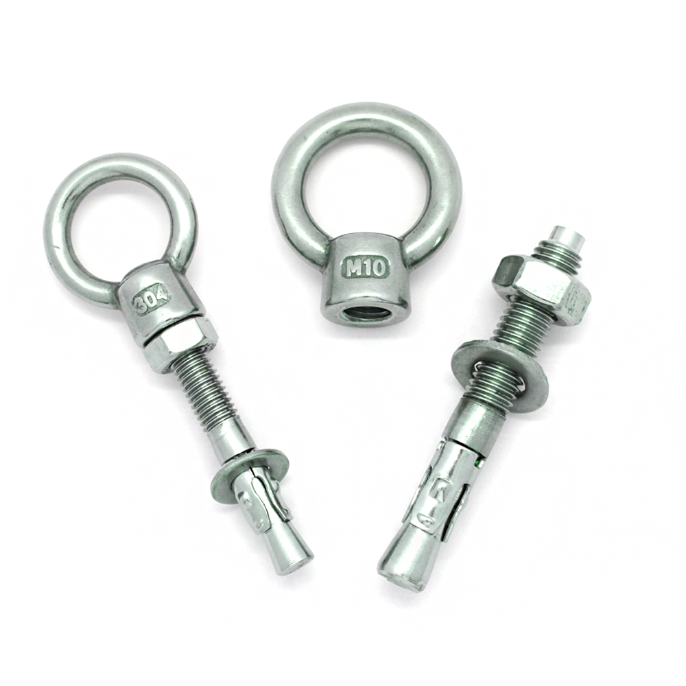 (세트상품) 굿나잇몰 스텐 아이너트 웨지앙카 세트 콘크리트 앙카 볼트 M8 M10 M12 M16 M20 스터드 너트 해먹 앵카, 1개 3,250원