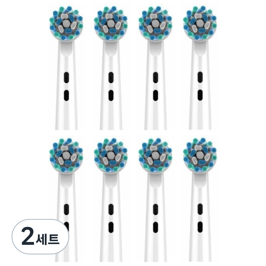 티커스트 오랄비 브라운 크로스액션 호환 전동칫솔모 리필 8개입, 2세트 32,010원