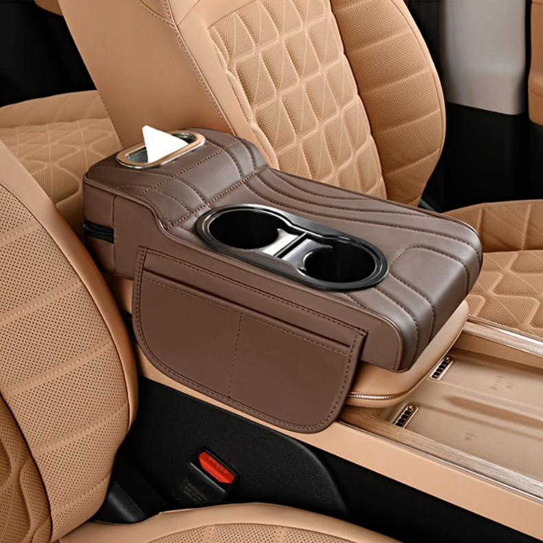 피라모니 차량용 컵홀더 수납 팔걸이 콘솔쿠션, 1개, 커피 16,800원