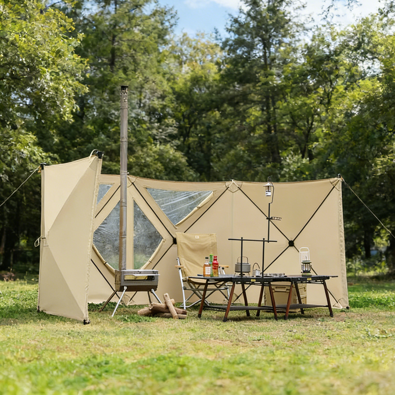 신형 윈드스크린 원터치 오토 바람막이 최신형 캠핑용품, 리퀴드 골드색 123,000원