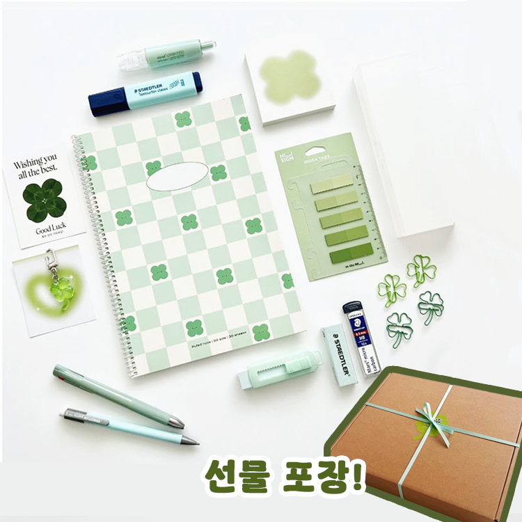 네잎클로버 스테들러 문구 세트 새학기 학생 선물, 1개, 클로버only 47,900원