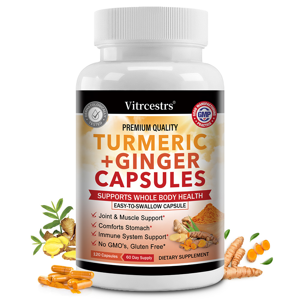 강황+생강캡슐 - 관절과 근육건강 지원, 위 불편감 완화, 면역체계 강화 - Non-GMO, 글루텐 프리, 삼키기 쉬운 54,340원