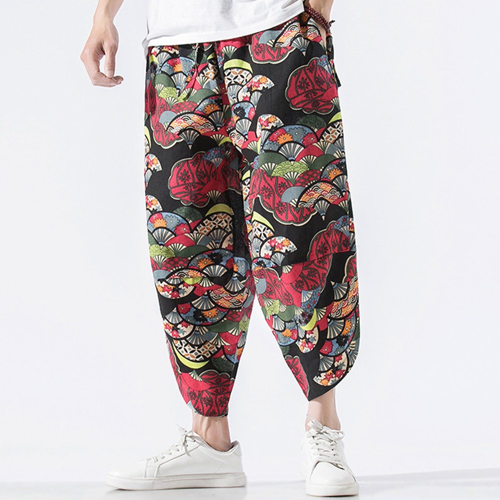 남성 여름 쿨 와이드 배기팬츠 린넨 밴딩 항아리바지 빅사이즈 16,800원