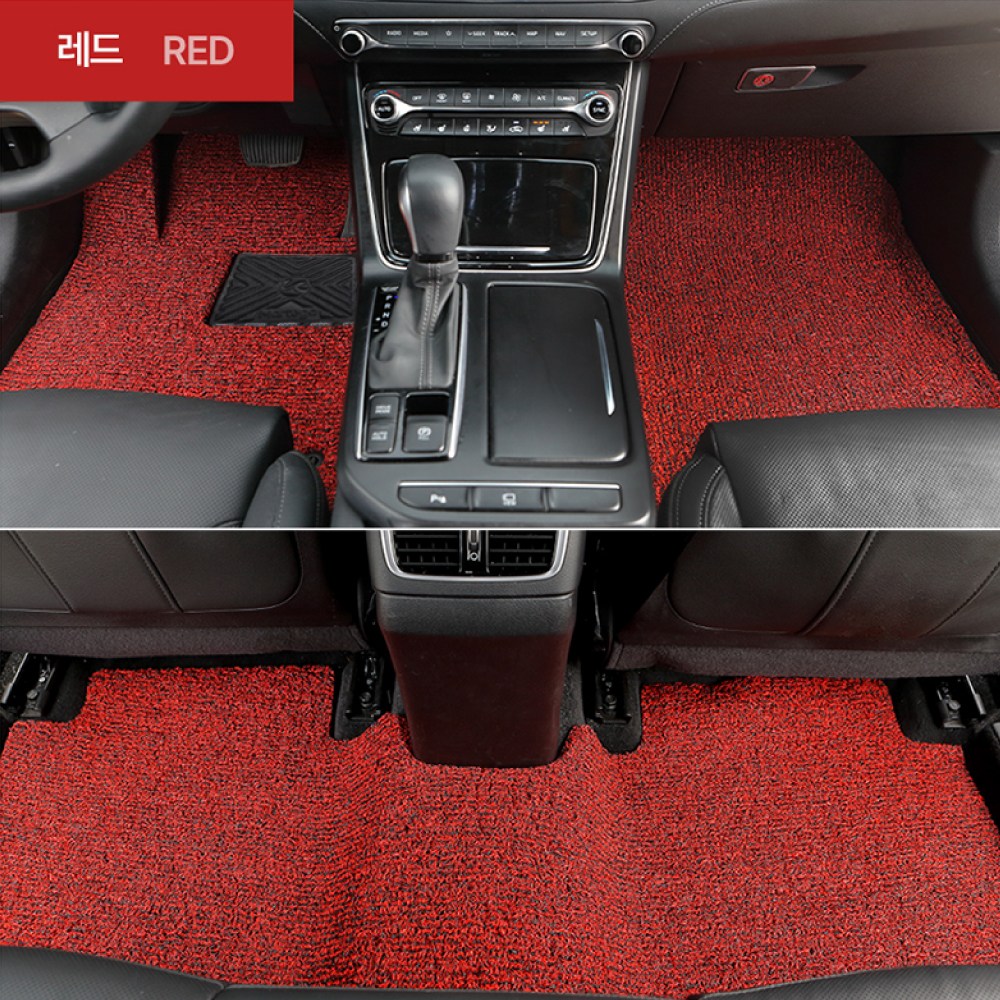 마르테가 현대 올뉴 투싼 FL/TL (2015~2020) 코일매트 1열+2열 세트 프리미엄 확장형, 레드, 38-1 올뉴투싼 FL/TL_2열 홀O_엣지 O 43,000원