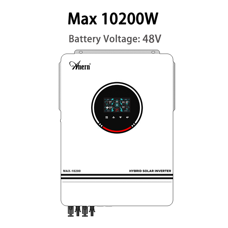 Anern 10.2KW 하이브리드 태양광 인버터 48V 내장 MPPT 160A 220V 태양광 충전 컨트롤러 듀얼 PV 입력 오프 1,102,600원