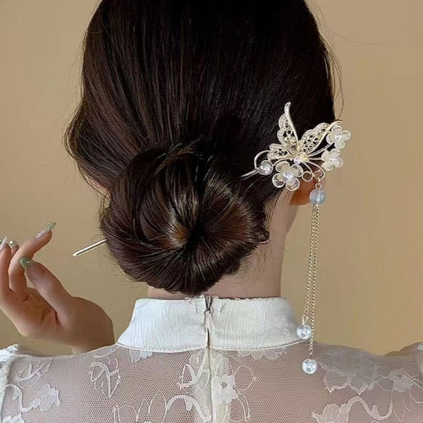 혼주 머리장식 뒤꽂이 한복 코사지 비녀 피로연 돌잔치 셀프웨딩 악세사리, 현재가 7,800원