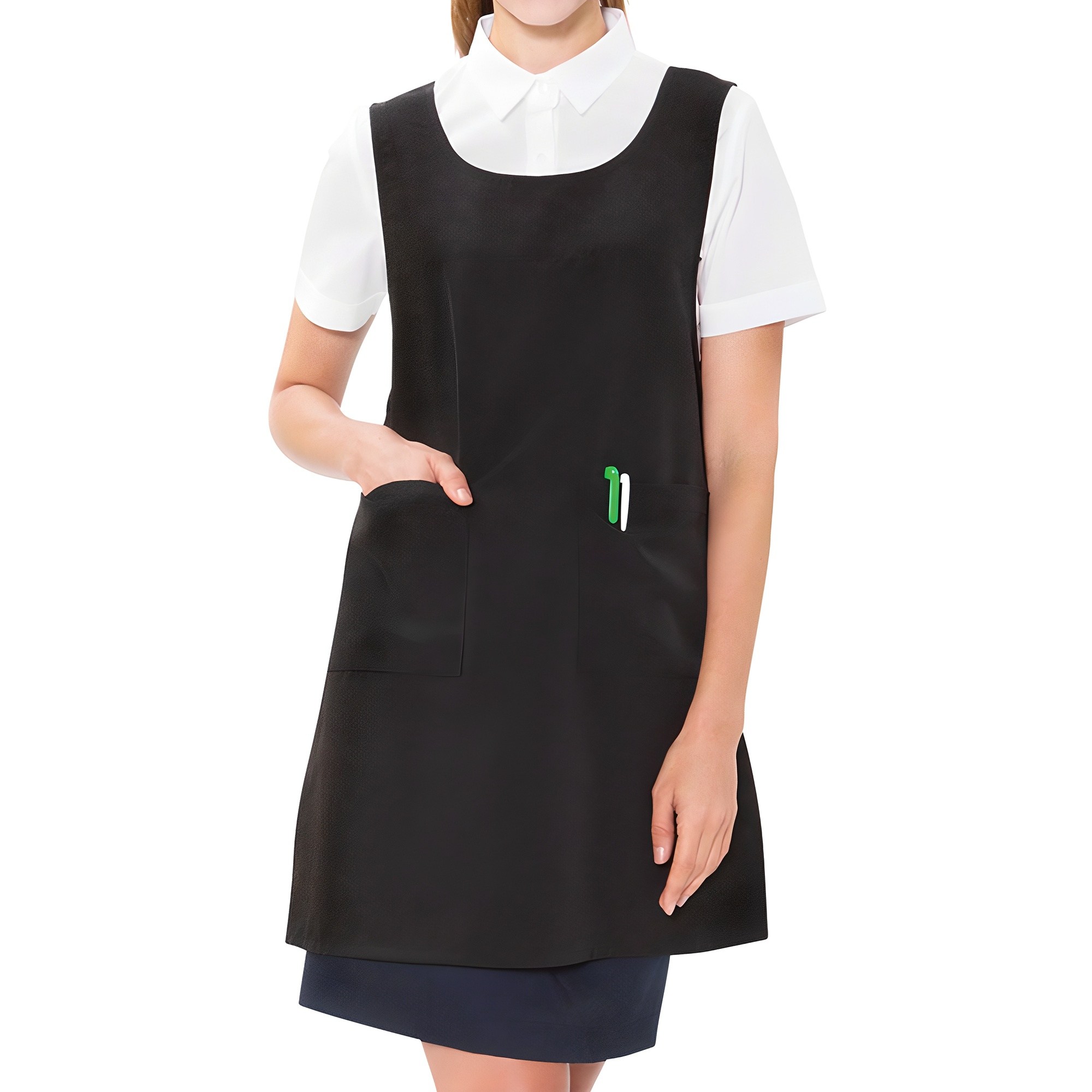 UNILOVE 구김없는 기능성 원피스 앞치마 / 식당 미용실 유니폼 추천 11,900원