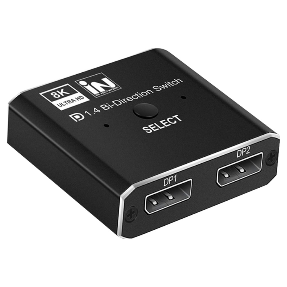 인네트워크 8K UHD 지원 디스플레이포트 DP Ver1.4 2:1 양방향 선택기, IN-DP8KSW21, 1개 14,400원