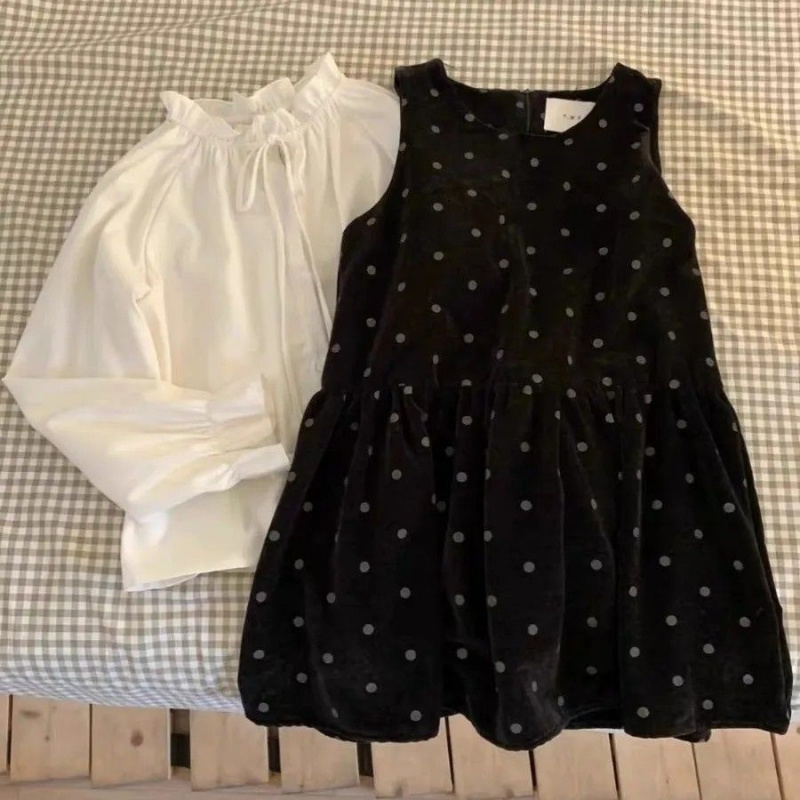 해피유통어린이 우아한 긴팔과 도트 스커트 세트 클래식 패션 디자인14세 이상 XG03 32,250원