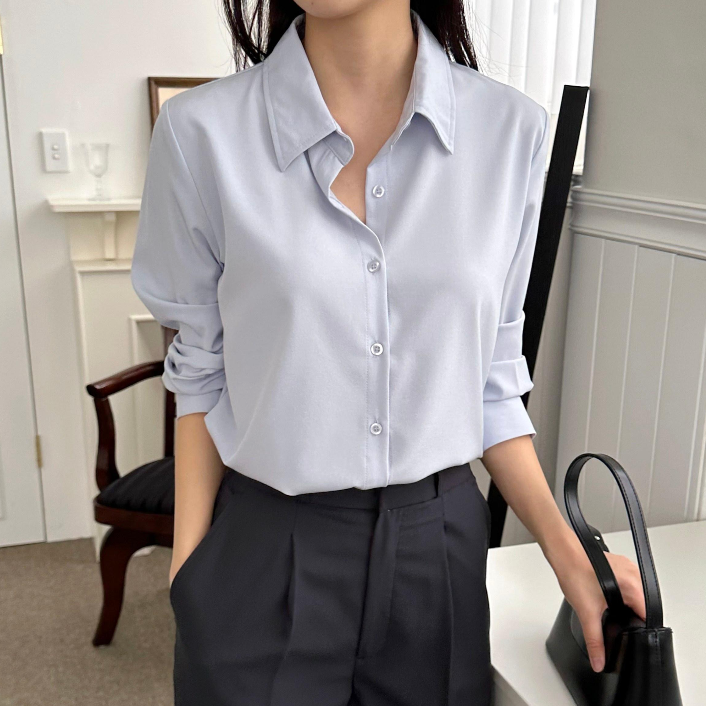 루나제이 여성 블라우스 구김없는 여자 셔츠 링클프리 14가지 컬러, 현재가 23,660원