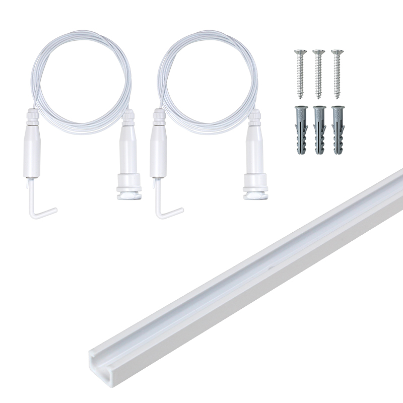 액자레일 90cm + 액자와이어걸이 2개입, 1세트, 화이트 12,990원