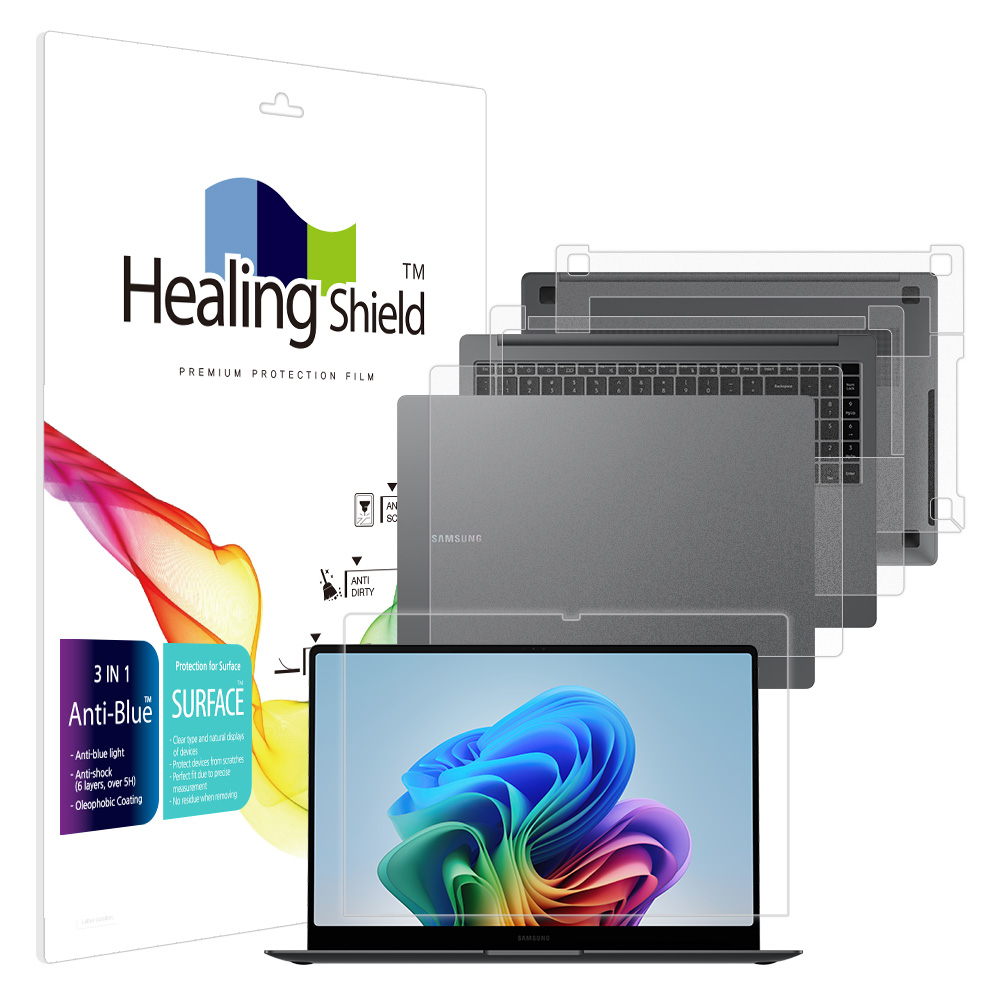 힐링쉴드 갤럭시북5 프로 H NT965XHW 블루라이트차단 액정보호필름1매 외부3종 58,320원