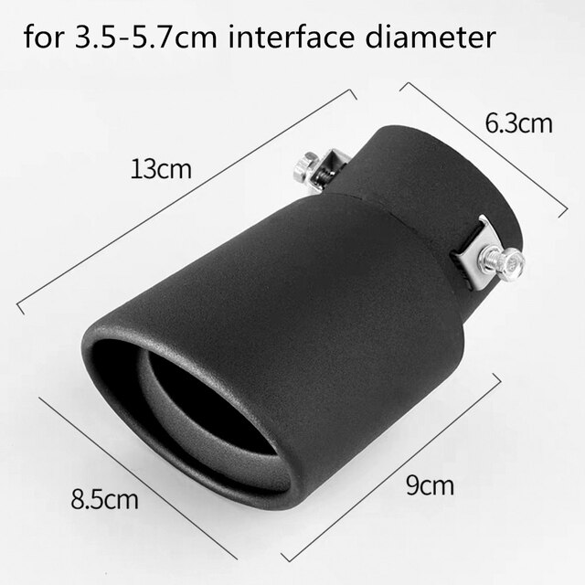 범용 자동차 자동 배기 머플러 팁 스테인레스 스틸 파이프 크롬 트림 수정 된 자동차 후면 꼬리 목구멍 라이너 액세서리 29,500원