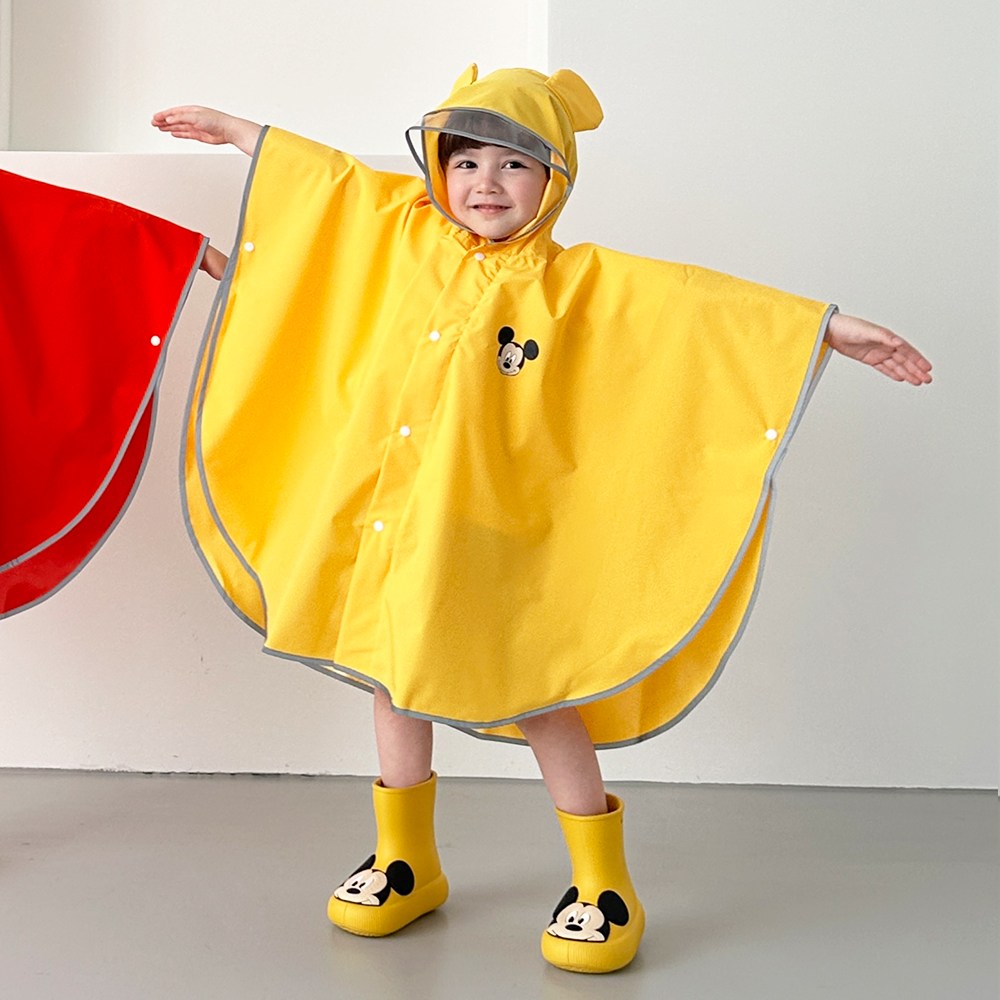 ECLL 디즈니 빛 반사띠 아동 레인코트 후드 판초 우비 22,900원