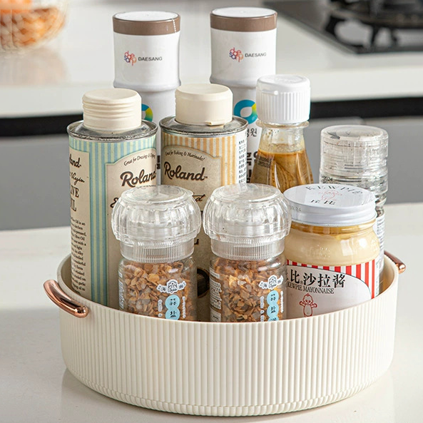 해피위더스 화장대 다용도 회전형 정리함, 베이지, 1개 8,240원