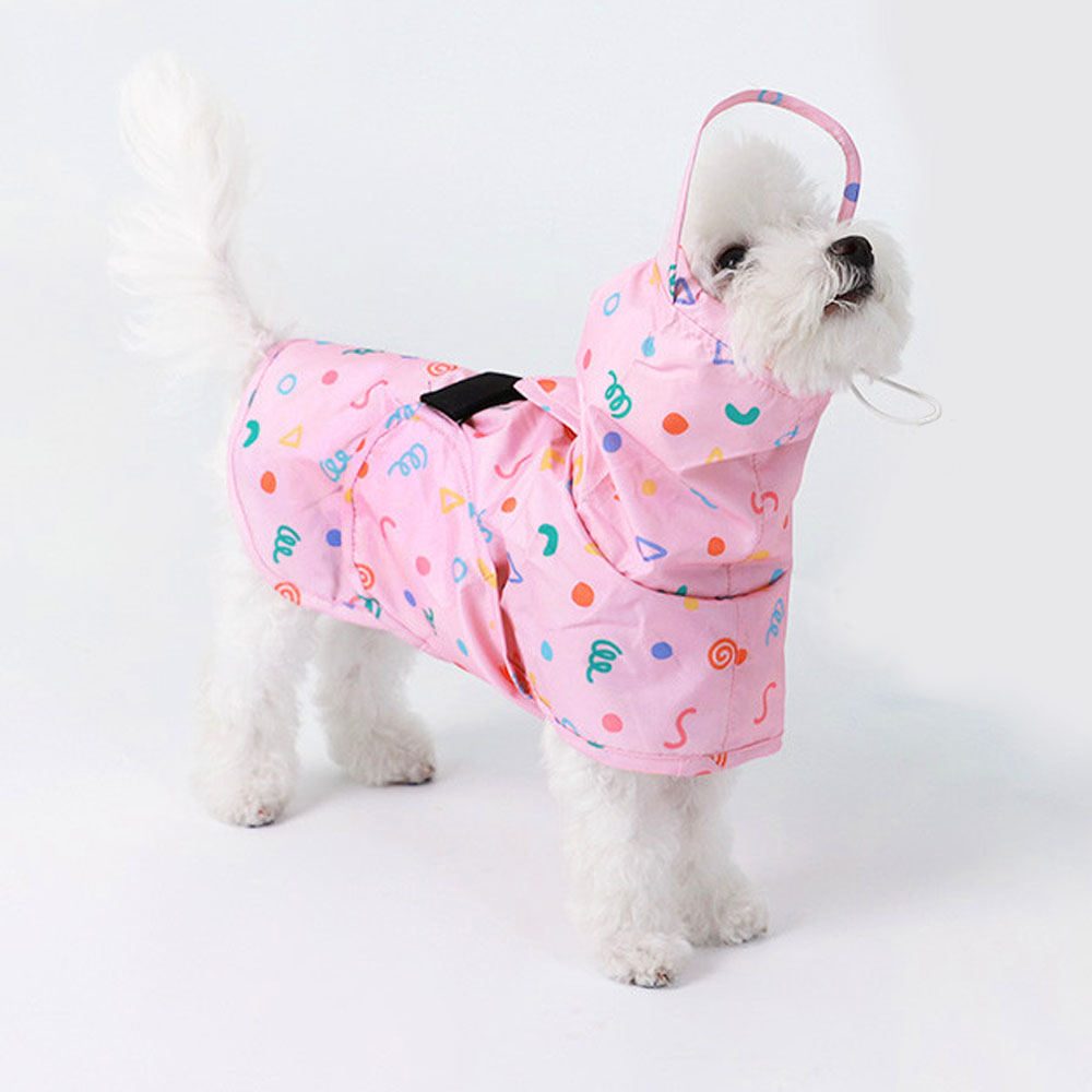 유앤펫 강아지 드로잉팝 판초 우비 중형견 대형견 레인코트, 핑크, 1개 29,900원