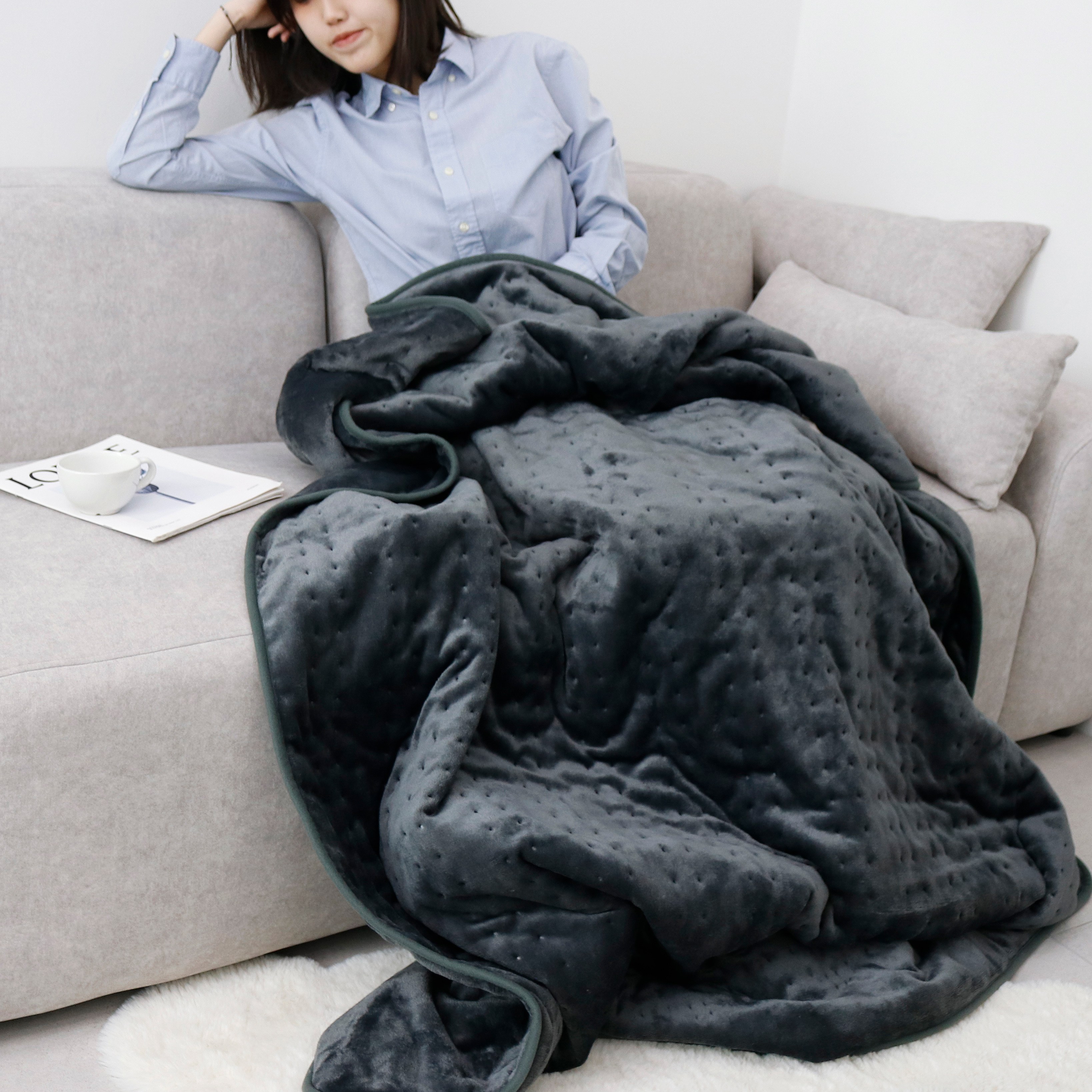 닥터김강 프리미엄 극세사 전기담요 전기요 59,900원