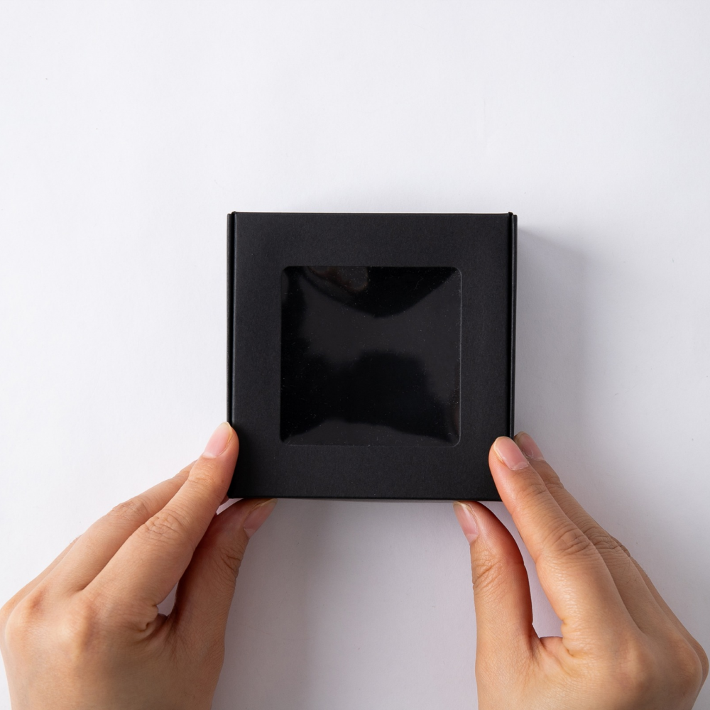 투명창 작은 선물상자 원터치 접이식 낱장판매 쿠키 비누 휘낭시에 포장 미니 선물박스 6.5x6.5x3, 10개, 블랙 2,300원