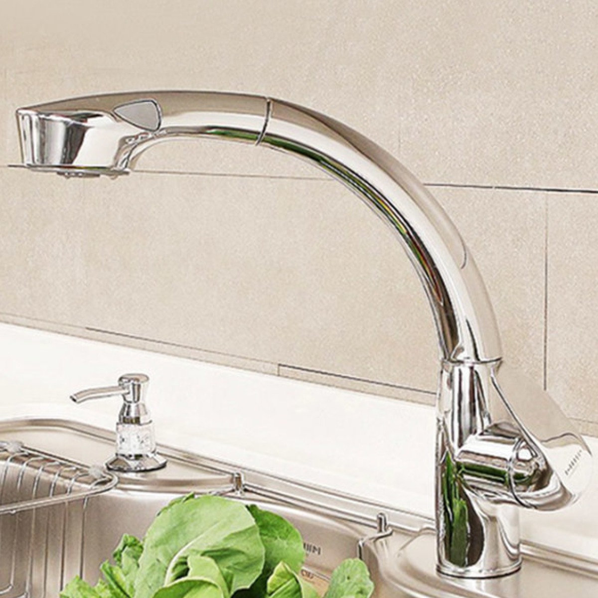 한샘 MYSY 크롬 유광 거위목 주방수전 원홀 ML400, 1개 65,000원