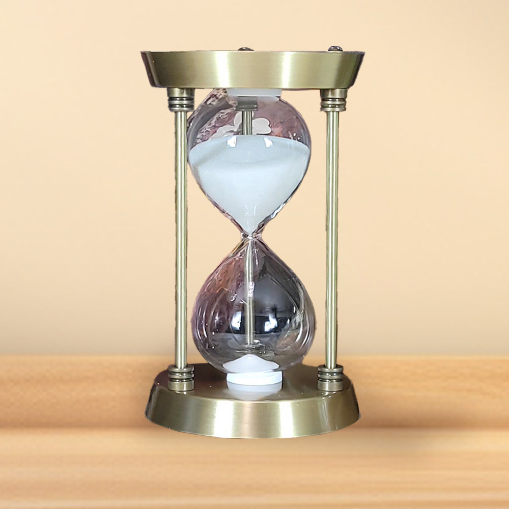 고급 유로피언 앤틱 인테리어 장식 브론즈 모래시계 소 카페장식소픔 25,000원