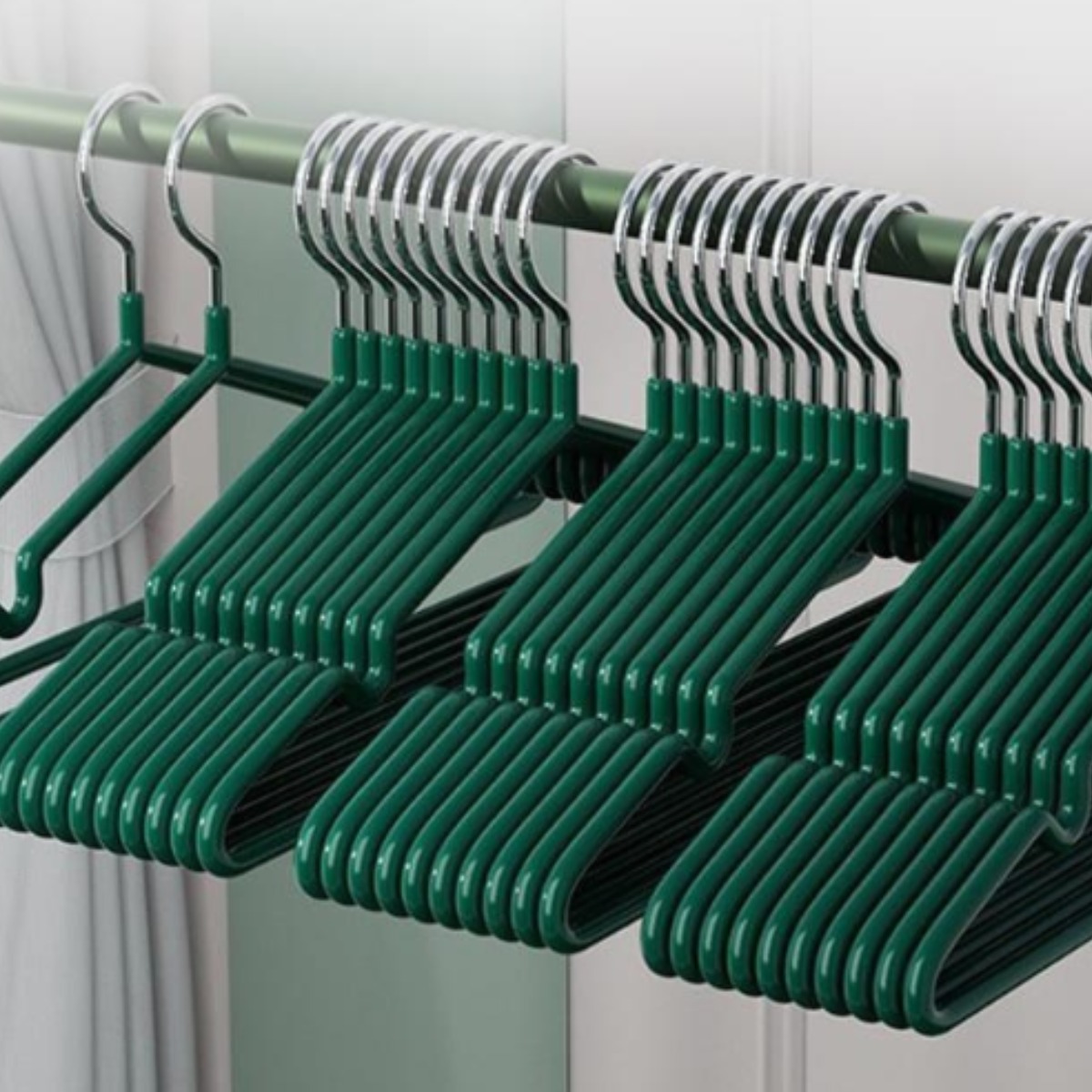 스텐 옷걸이 논슬립 고정형 튼튼한 세탁소용, 30개, 그린 9,900원
