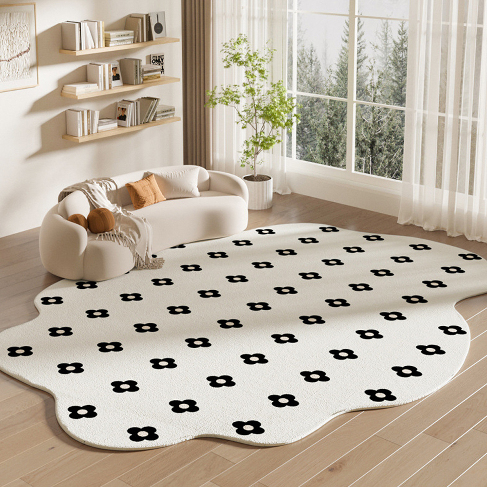 알럽홈 사각 플라워 패턴 불규칙 러그 L261-0061FR 51,900원