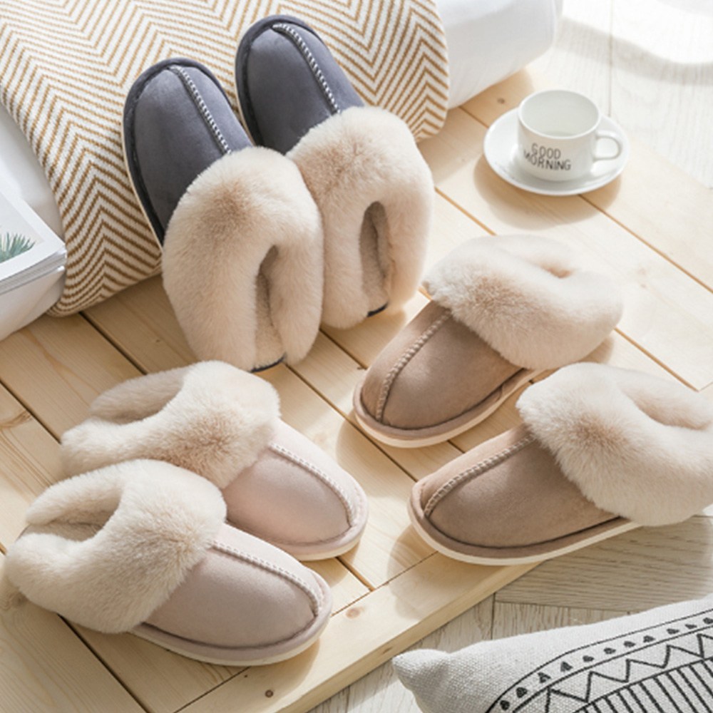 진우 겨울 털 실내화 방한 거실화 커플 사무실 층간소음 방지 무소음 스웨드 7,900원