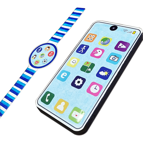 [칼라노리]상상 스마트폰과 스마트워치 /스마트폰만들기DIY/스마트폰만들기놀이/ 종이스마트폰 1,900원